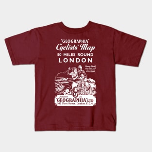 Vintage London Cycle Map Kids T-Shirt